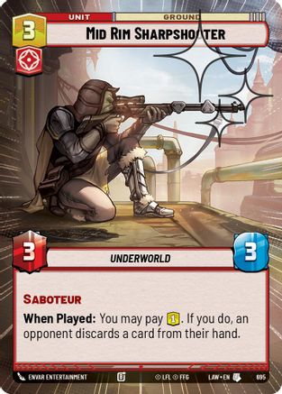 Mid Rim Sharpshooter (Hyperspace Foil) (457) - ALT - Uncommon - Foil