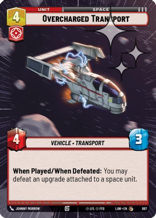 Overcharged Transport (Hyperspace Foil) (459) - ALT - Common - Foil