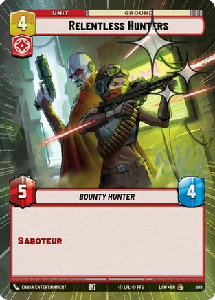 Relentless Hunters (Hyperspace Foil) (460) - ALT - Common - Foil