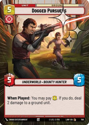 Dogged Pursuers (Hyperspace Foil) (462) - ALT - Common - Foil