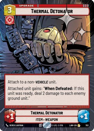 Thermal Detonator (Hyperspace Foil) (465) - ALT - Rare - Foil