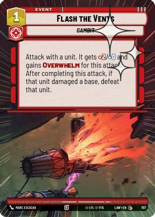 Flash the Vents (Hyperspace Foil) (469) - ALT - Common - Foil