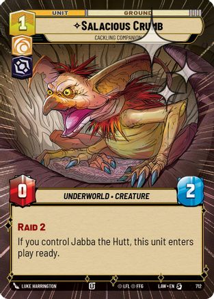 Salacious Crumb - Cackling Companion (Hyperspace Foil) (474) - ALT - Special - Foil