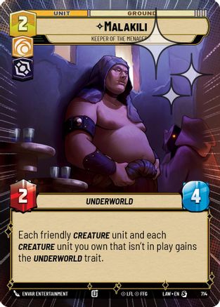 Malakili - Keeper of the Menagerie (Hyperspace Foil) (476) - ALT - Special - Foil
