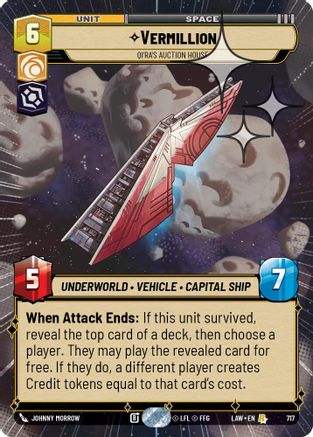 Vermillion - Qi'Ra's Auction House (Hyperspace Foil) (479) - ALT - Rare - Foil