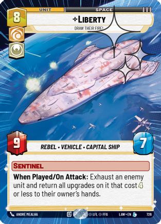 Liberty - Draw Their Fire! (Hyperspace Foil) (488) - ALT - Legendary - Foil