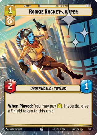 Rookie Rocket-jumper (Hyperspace Foil) (491) - ALT - Common - Foil