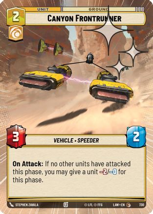Canyon Frontrunner (Hyperspace Foil) (492) - ALT - Common - Foil