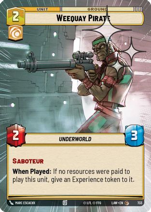 Weequay Pirate (Hyperspace Foil) (495) - ALT - Common - Foil
