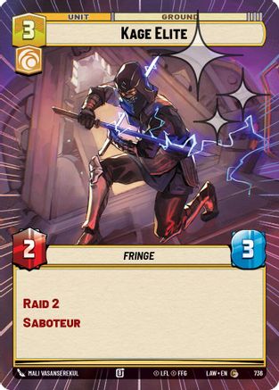 Kage Elite (Hyperspace Foil) (498) - ALT - Common - Foil