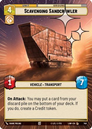 Scavenging Sandcrawler (Hyperspace Foil) (502) - ALT - Common - Foil