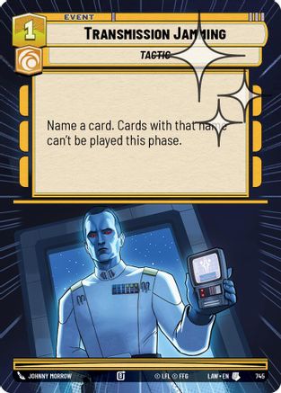 Transmission Jamming (Hyperspace Foil) (507) - ALT - Uncommon - Foil