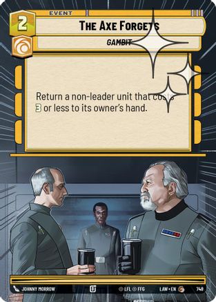 The Axe Forgets (Hyperspace Foil) (510) - ALT - Common - Foil