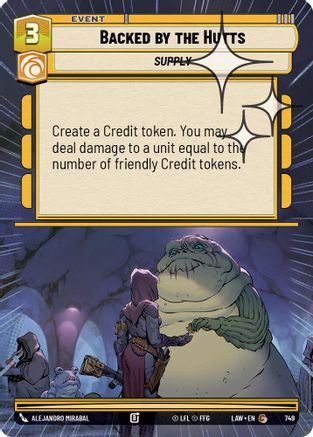 Backed by the Hutts (Hyperspace Foil) (511) - ALT - Common - Foil