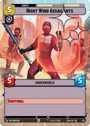 Night Wind Assailants (Hyperspace Foil) (515) - ALT - Common - Foil