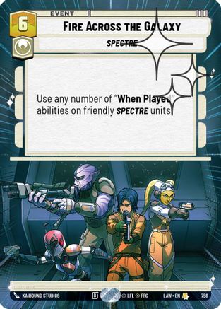 Fire Across the Galaxy (Hyperspace Foil) (520) - ALT - Rare - Foil