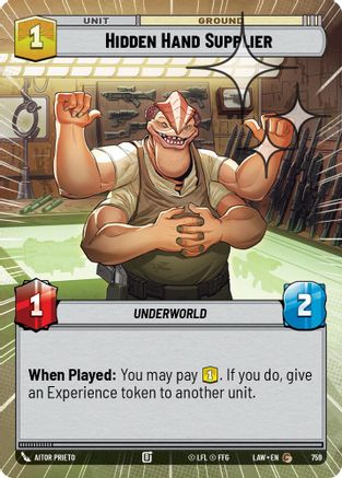 Hidden Hand Supplier (Hyperspace Foil) (521) - ALT - Common - Foil