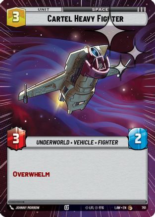 Cartel Heavy Fighter (Hyperspace Foil) (523) - ALT - Common - Foil