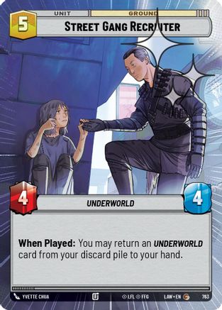 Street Gang Recruiter (Hyperspace Foil) (525) - ALT - Common - Foil