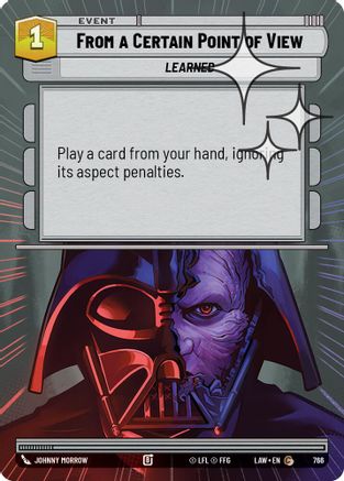 From a Certain Point of View (Hyperspace Foil) (528) - ALT - Common - Foil
