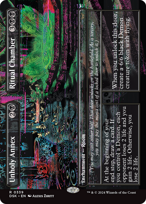 Unholy Annex // Ritual Chamber (DSK-339) - rare (Borderless)