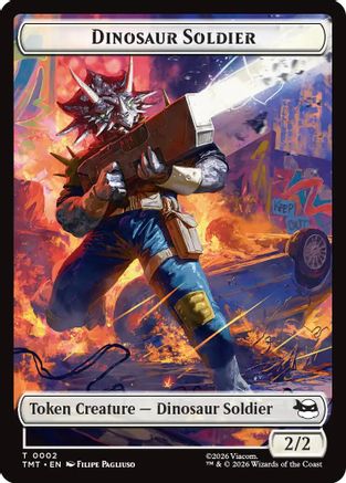 Dinosaur Soldier // Copy Double-Sided Token (TMT-2 // 1) - token