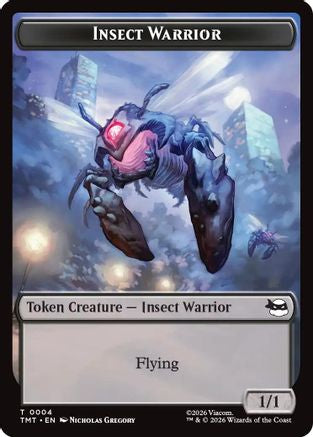 Insect Warrior // Food Double-Sided Token (TMT-4 // 8) - token