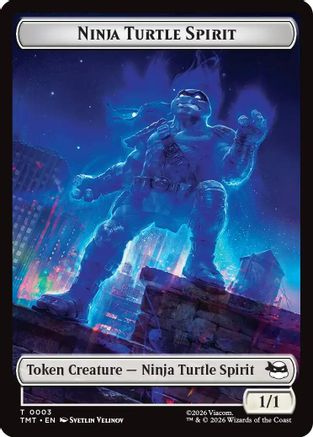 Ninja Turtle Spirit // Food Double-Sided Token (TMT-3 // 8) - token