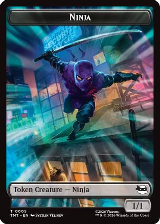 Ninja // Mutagen Double-Sided Token (TMT-5 // 9) - token