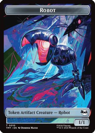 Robot // Food Double-Sided Token (TMT-10 // 8) - token