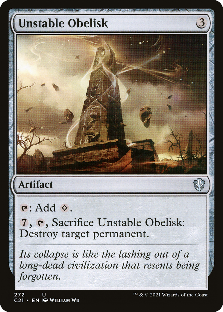Unstable Obelisk (C21-272) - uncommon