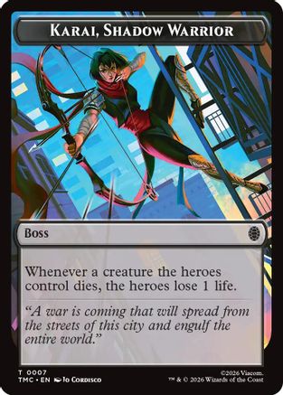 Karai, Shadow Warrior (TMC-007) - token