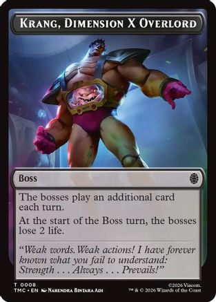 Krang, Dimension X Overlord (TMC-008) - token