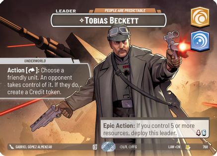 Tobias Beckett - People are Predictable (Showcase) (768) - ALT - Rare - Foil