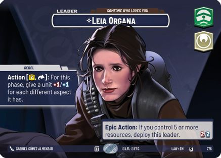 Leia Organa - Someone Who Loves You (Showcase) (776) - ALT - Special - Foil