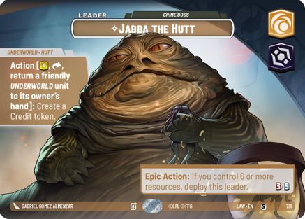 Jabba the Hutt - Crime Boss (Showcase) (781) - ALT - Special - Foil