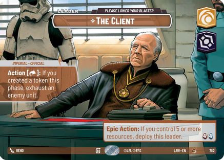The Client - Please Lower Your Blaster (Showcase) (782) - ALT - Common - Foil