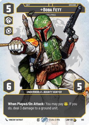 Boba Fett - For a Price (Prestige) (813) - ALT - Rare