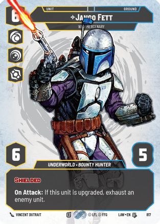 Jango Fett - Wily Mercenary (Prestige) (817) - ALT - Uncommon