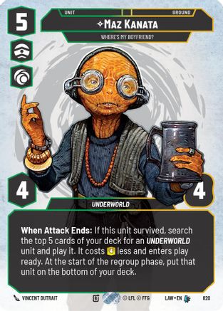 Maz Kanata - Where's My Boyfriend? (Prestige) (820) - ALT - Legendary