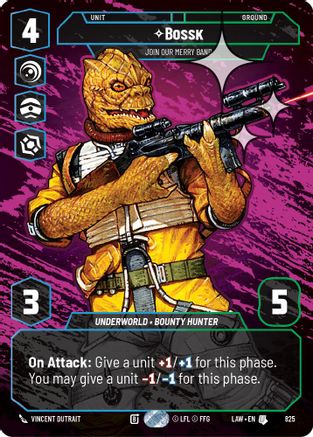 Bossk - Join Our Merry Band (Prestige Foil) (825) - ALT - Uncommon - Foil