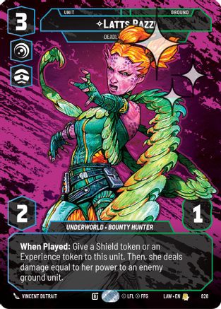 Latts Razzi - Deadly Whipmaster (Prestige Foil) (828) - ALT - Rare - Foil