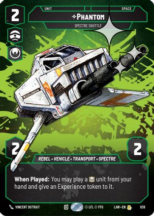 Phantom - Spectre Shuttle (Prestige Foil) (838) - ALT - Rare - Foil