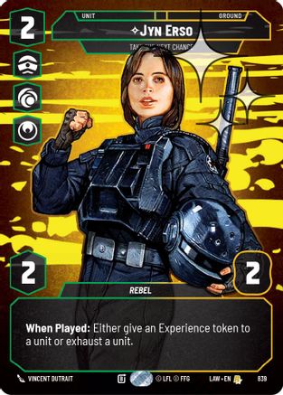 Jyn Erso - Take the Next Chance (Prestige Foil) (839) - ALT - Rare - Foil