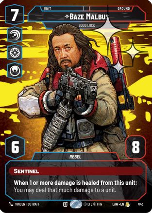 Baze Malbus - Good Luck (Prestige Foil) (843) - ALT - Rare - Foil