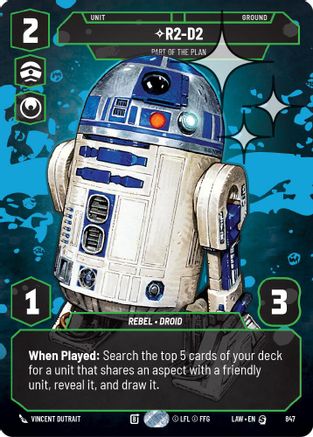 R2-D2 - Part of the Plan (Prestige Foil) (847) - ALT - Special - Foil
