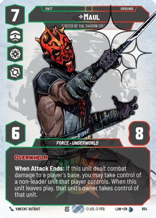 Maul - Master of the Shadow Collective (Prestige Foil) (854) - ALT - Legendary - Foil