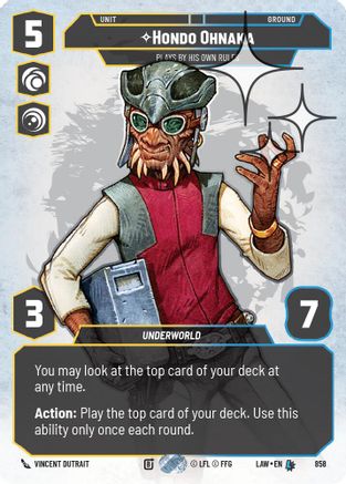 Hondo Ohnaka - Plays By His Own Rules (Prestige Foil) (858) - ALT - Legendary - Foil