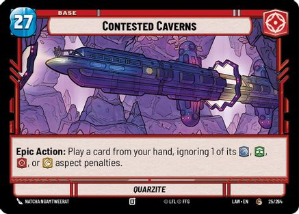 Contested Caverns // Shield (25 // T03) - ALT - Common