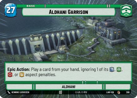 Aldhani Garrison // Shield (Hyperspace) (286 // T06) - ALT - Common